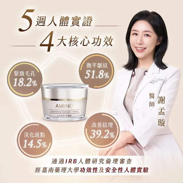 【AMIINO 安美諾 】小仙女3件組(美白霜30ml+保濕露120ml+洗卸蜜150ml) (美白/保濕/洗卸合一)
