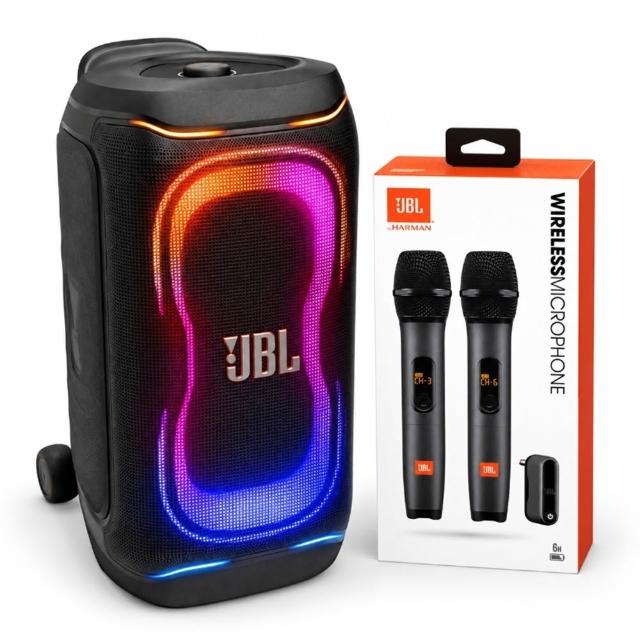 【JBL】PartyBox 330 行動式防潑水派對藍牙喇叭 搭贈麥克風 英大公司貨
