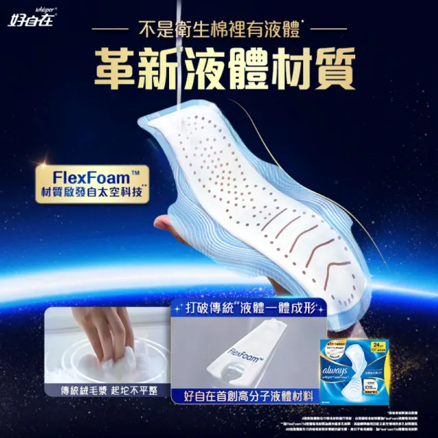 【好自在】全新升級 液體衛生棉囤貨組 159-171片 (24/27/29.5/31.7/34cm)
