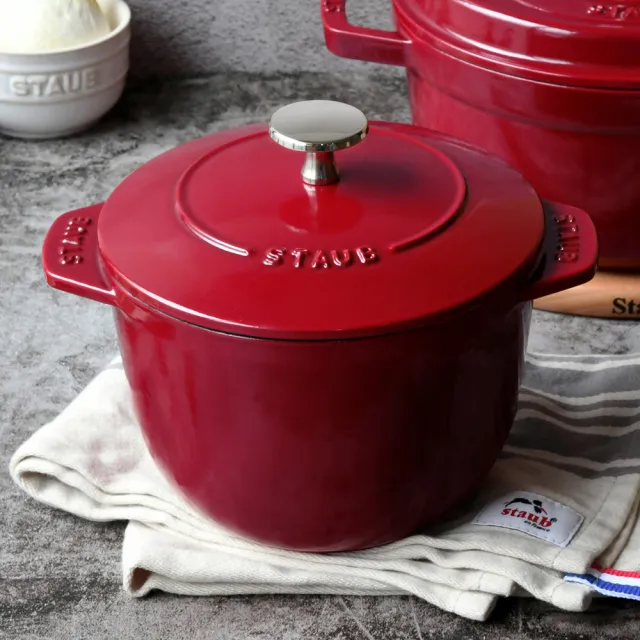 【STAUB】琺瑯鑄鐵鍋飯鍋16cm-顏色任選/新舊包裝隨機出貨(德國雙人牌集團官方直營)