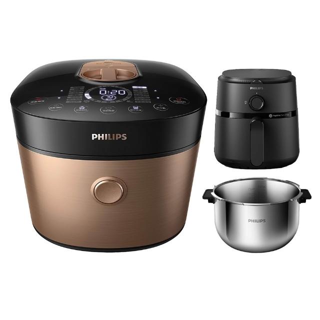 【Philips 飛利浦】雙重脈衝智慧萬用鍋/壓力鍋_HD2195_金小萬