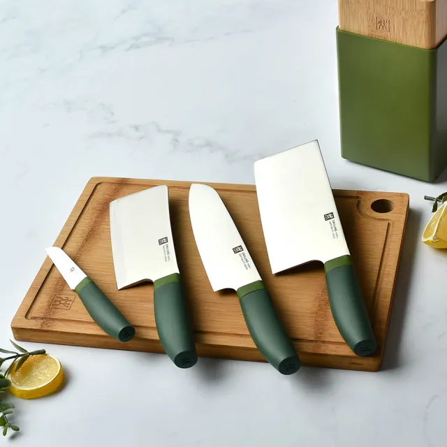 【ZWILLING 德國雙人】Now S五件式彩色刀具/刀座組-顏色任選/新舊包裝隨機出貨(德國雙人牌集團官方直營)