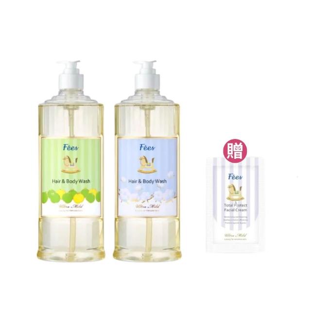 【Fees 法緻】嬰兒柔護洗髮沐浴精600ml 2入組