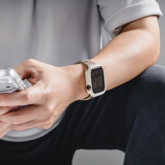 【MAGEASY】Apple Watch S12 Skin 保護殼 適用42/46mm (支援最新S12僅適用鋁金屬版)