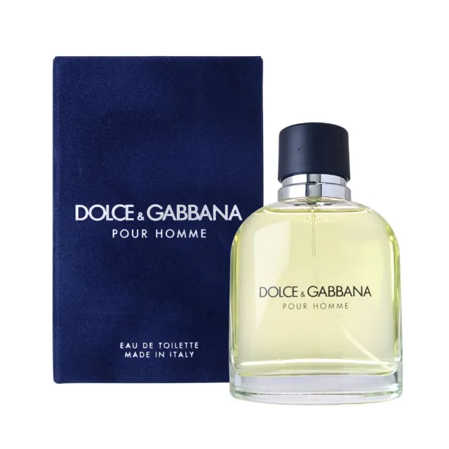 【DOLCE&GABBANA 杜嘉班納】Pour Homme 同名男性淡香水 EDT 125ml