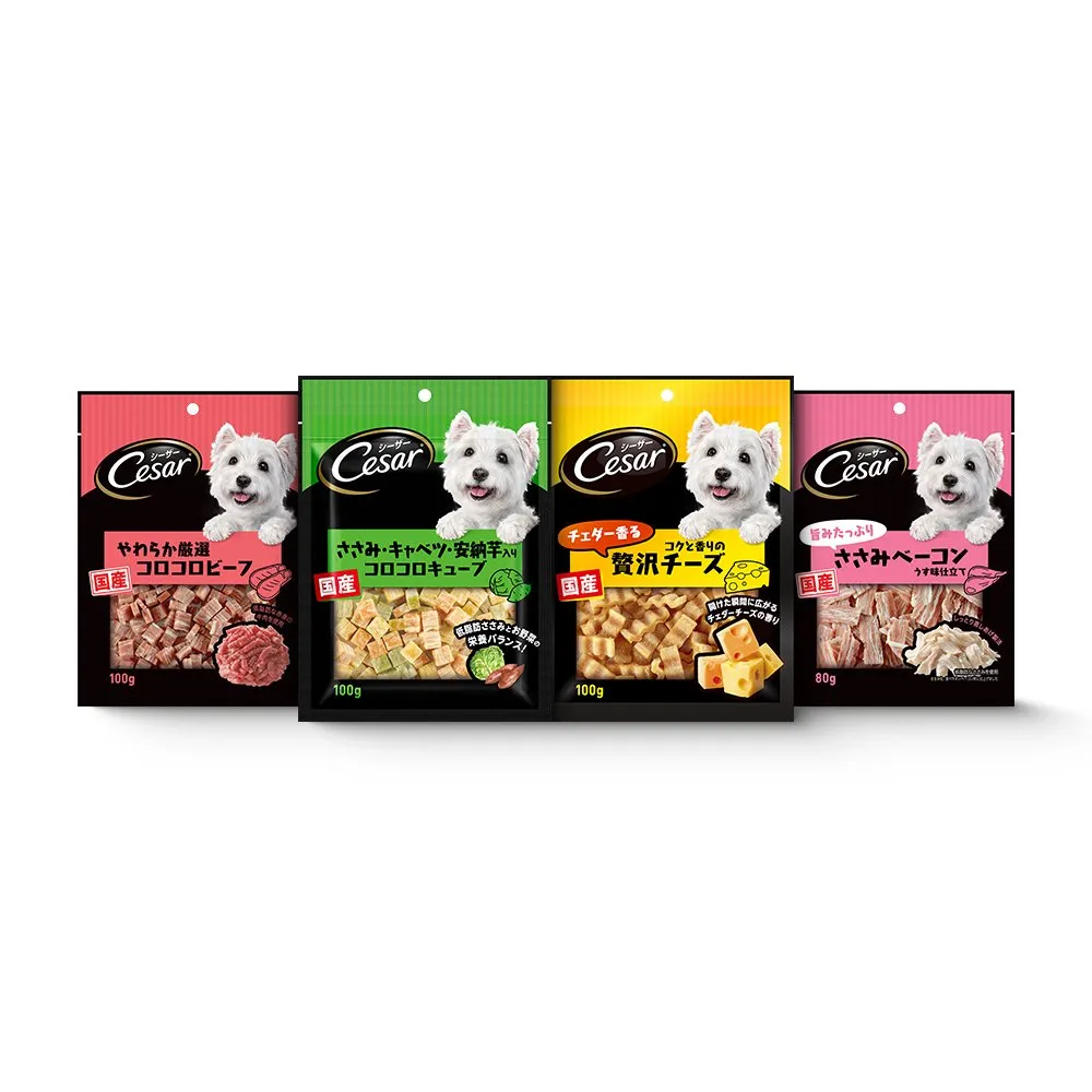 【Cesar 西莎】狗點心 80g/100g*5入(任選 日本進口)