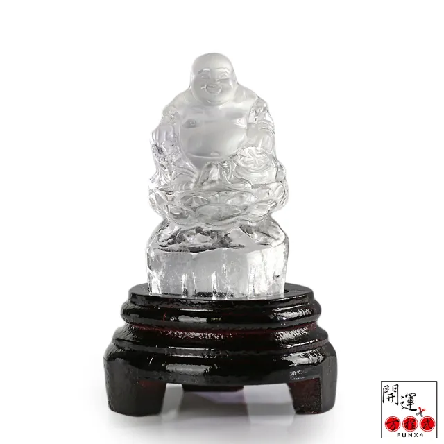 【開運方程式】白水晶彌勒佛1水晶雕件(入厝禮l客廳招財擺件l玄關風水擺設l新居開業送禮)