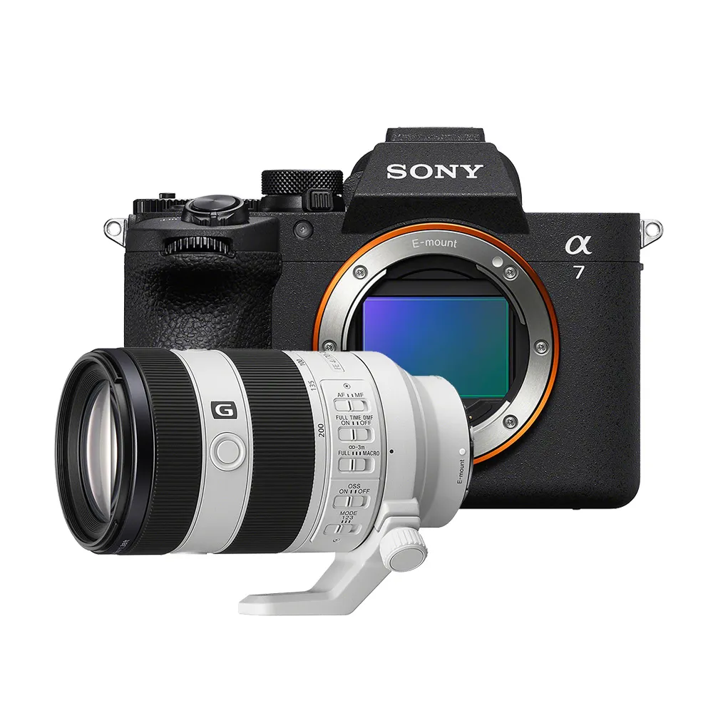 【SONY 索尼】 ILCE-7M5單機+FE 70-200mm F4 Macro G望遠變焦鏡頭 SEL70200G2(公司貨 保固18+6個月)