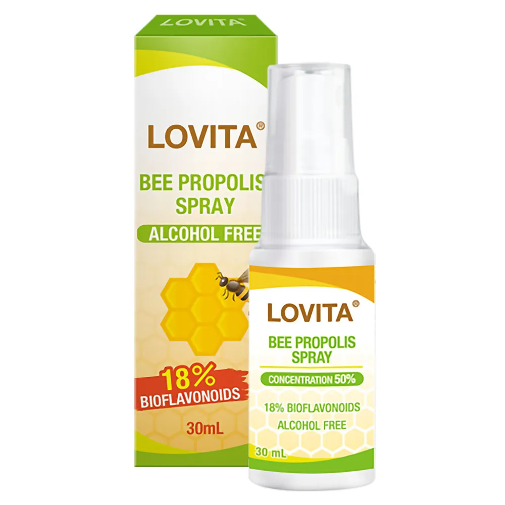 【LOVITA 愛維他】加拿大蜂膠噴霧 30ml*3瓶(共90ml 18%生物類黃酮)