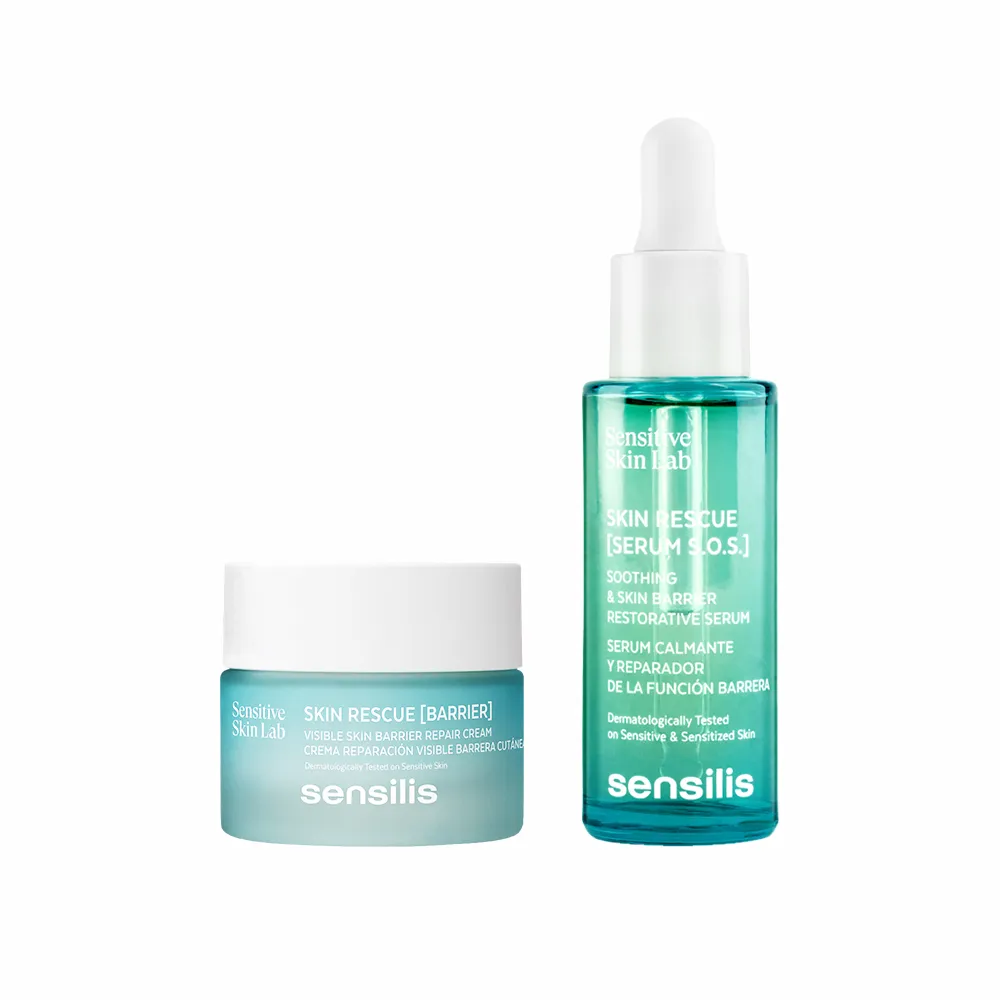 【sensilis 森思黎絲】SOS屏障修護組★修護精華30ml+修護霜50ml(敏感肌/EGF/B3/B5/神經醯胺/舒緩乾燥泛紅)