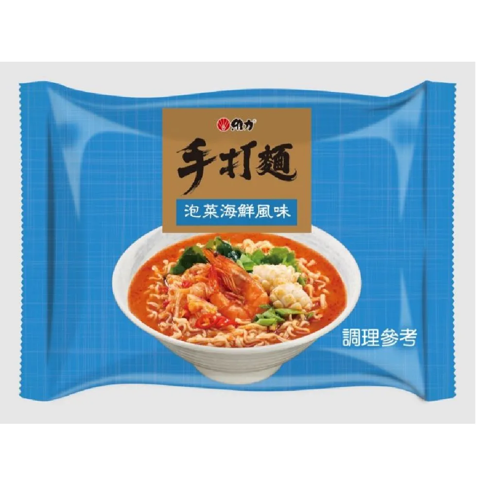 維力 手打麵泡菜海鮮-80g*5入/組  (TQF微笑標章)