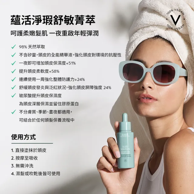 【AVEDA】蘊活頭皮雙精華組(蘊活煥欣豐盈菁華150ml+蘊活淨瑕舒敏菁萃50ml)