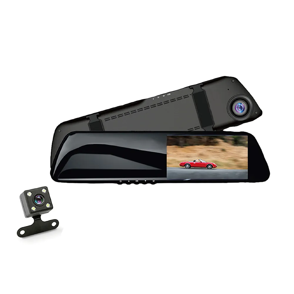 【JINPEI 錦沛】後視鏡型、前後雙鏡頭、Full HD行車記錄器 64GB(行車紀錄器)