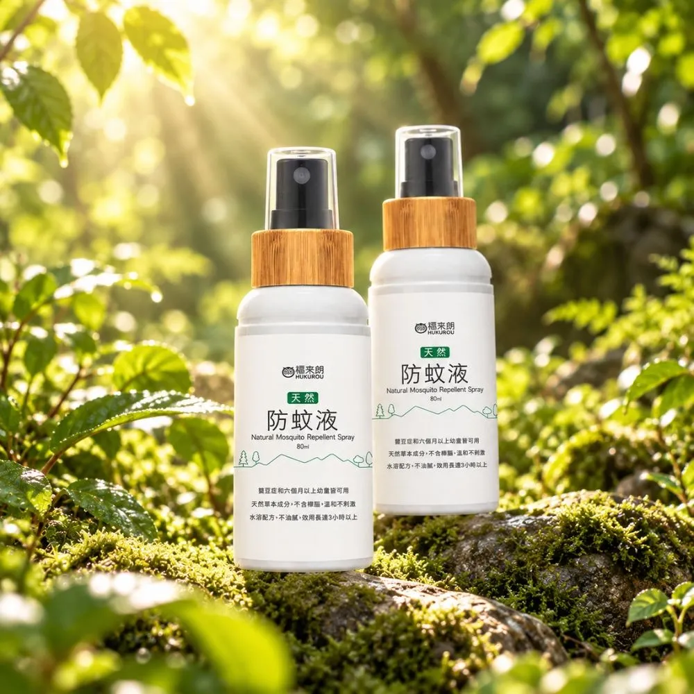 【福來朗】天然防蚊液80ml_2入組｜防蚊液｜防蚊噴霧｜小黑蚊｜長效防蚊｜孕婦｜幼童