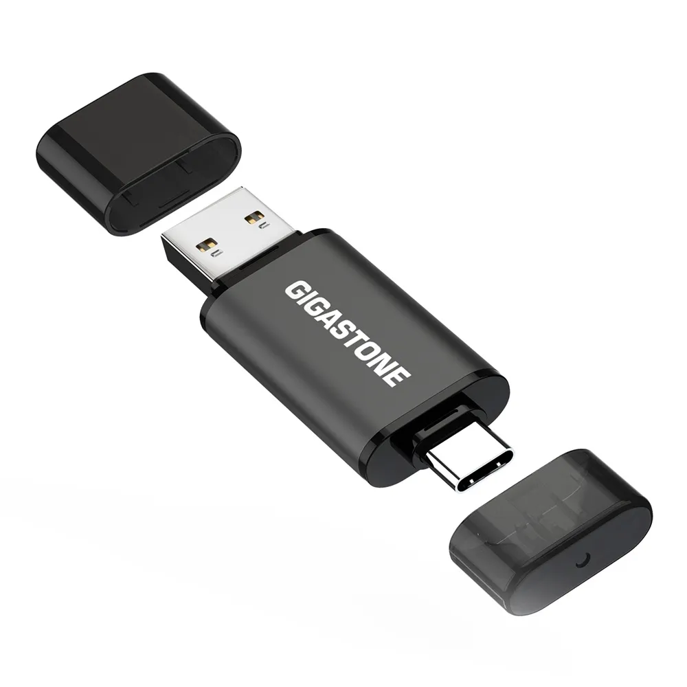 【Gigastone 立達國際】32GB USB-A Type-C雙介面隨身碟 UAC-4400GY (iPhone15以上適用/Android/筆電)