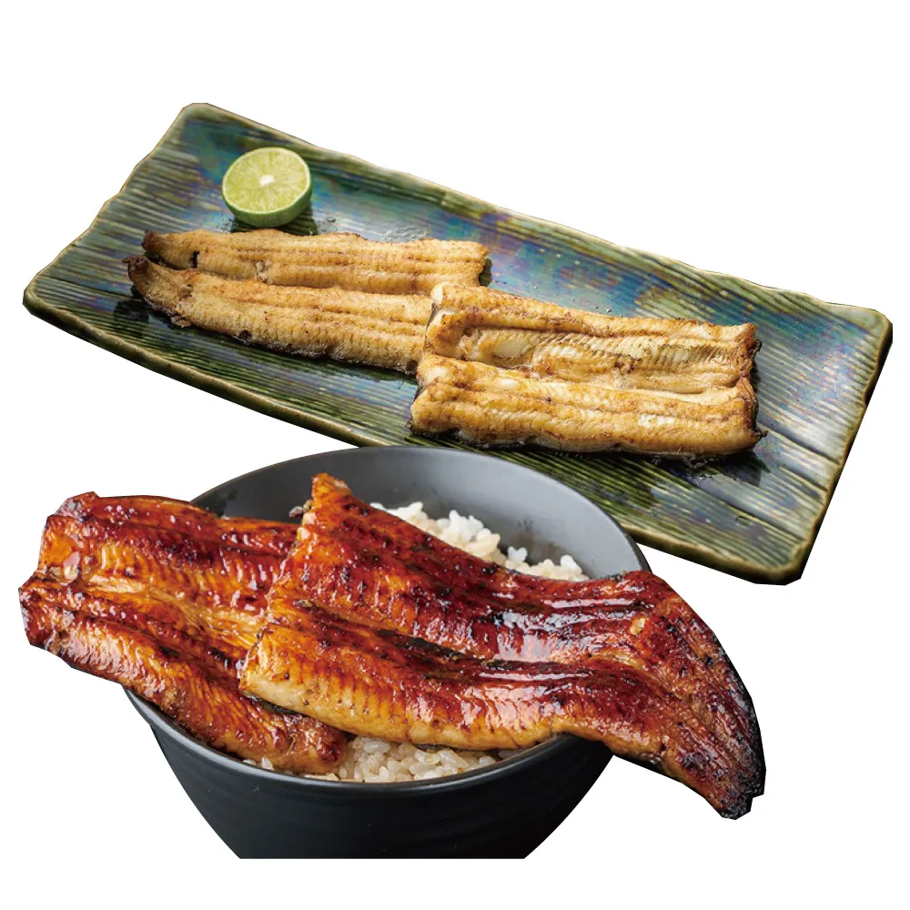 【小川漁屋】金銀雙星純肉鰻魚任選組3片(蒲燒250g±10%/片白燒170g±10%片)