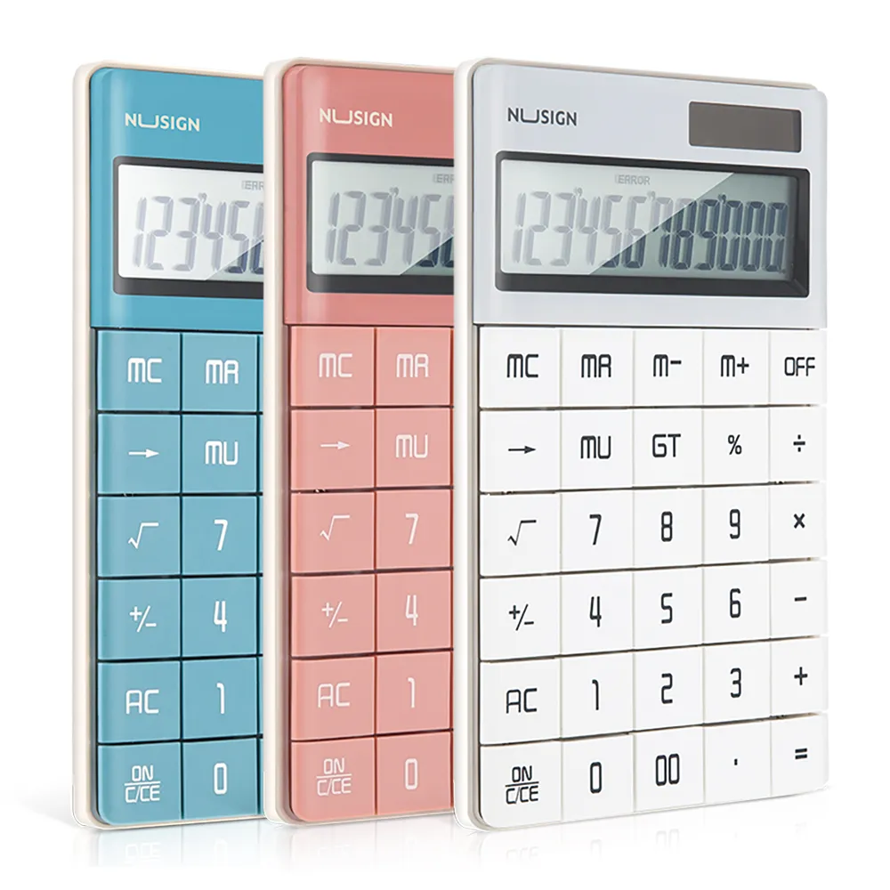 【Deli 得力】NU SIGN時尚計算機/ENS041-3色(12位元 辦公用品)