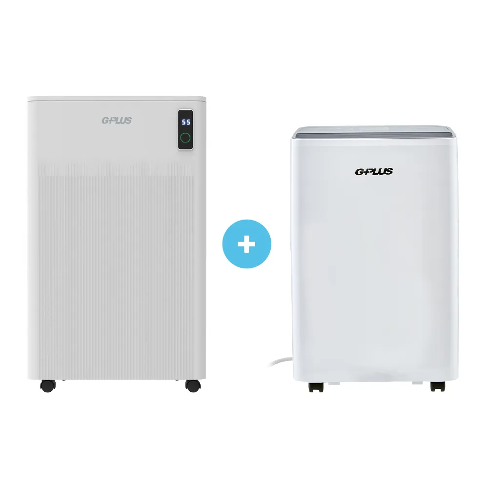 【G-PLUS 拓勤】GPLUS GD-C001 12L除濕機 + GD-A002W 6L除濕機兩入組