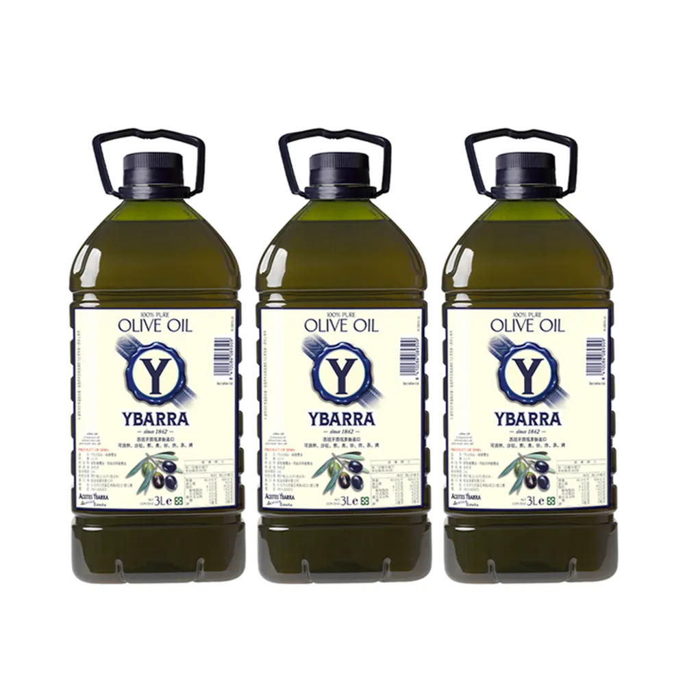 【YBARRA】西班牙 純橄欖油 Pure Olive Oil(3000mlx3瓶)