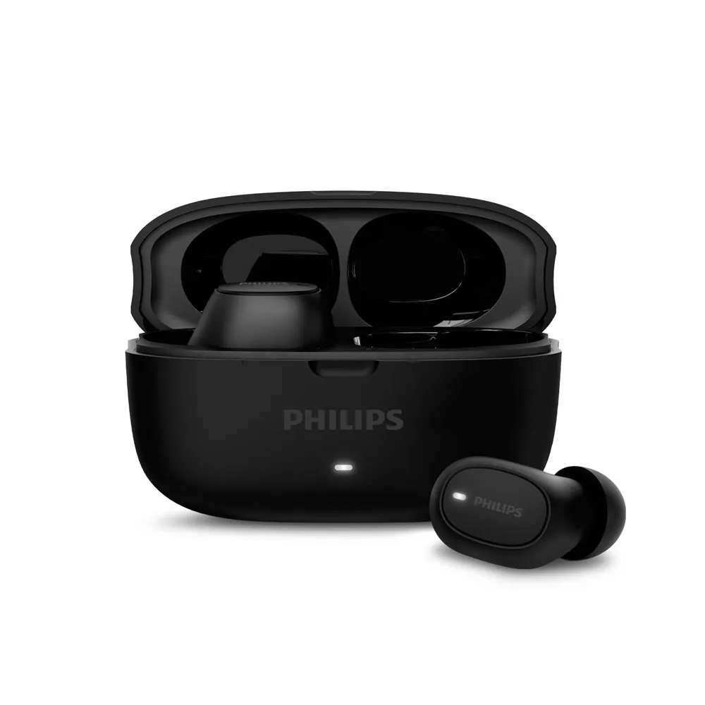【Philips 飛利浦】動態低音長續航通話降噪藍牙5.4耳機(黑)-TAT2500BK