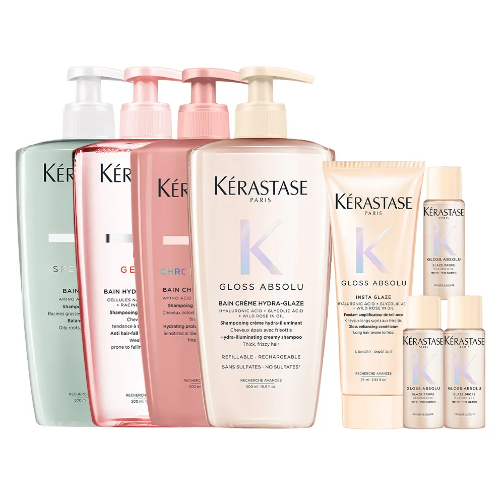 【KERASTASE 巴黎卡詩】大容量髮浴/洗髮精500ml 三入組
