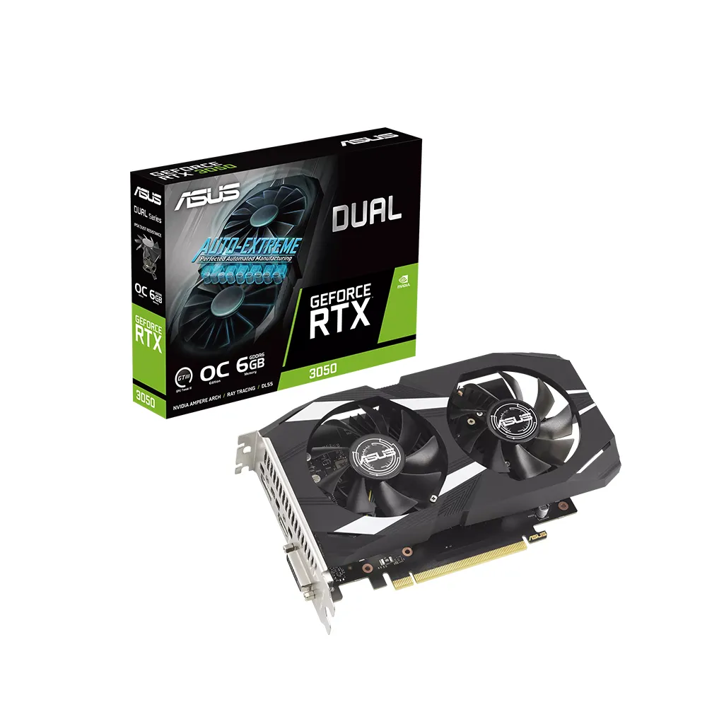 【ASUS 華碩】DUAL-RTX3050-O6G 顯示卡+華碩 RT-BE58 Go BE3600 AiMesh 雙頻WiFi 7無線Gigabit迷你型路由器