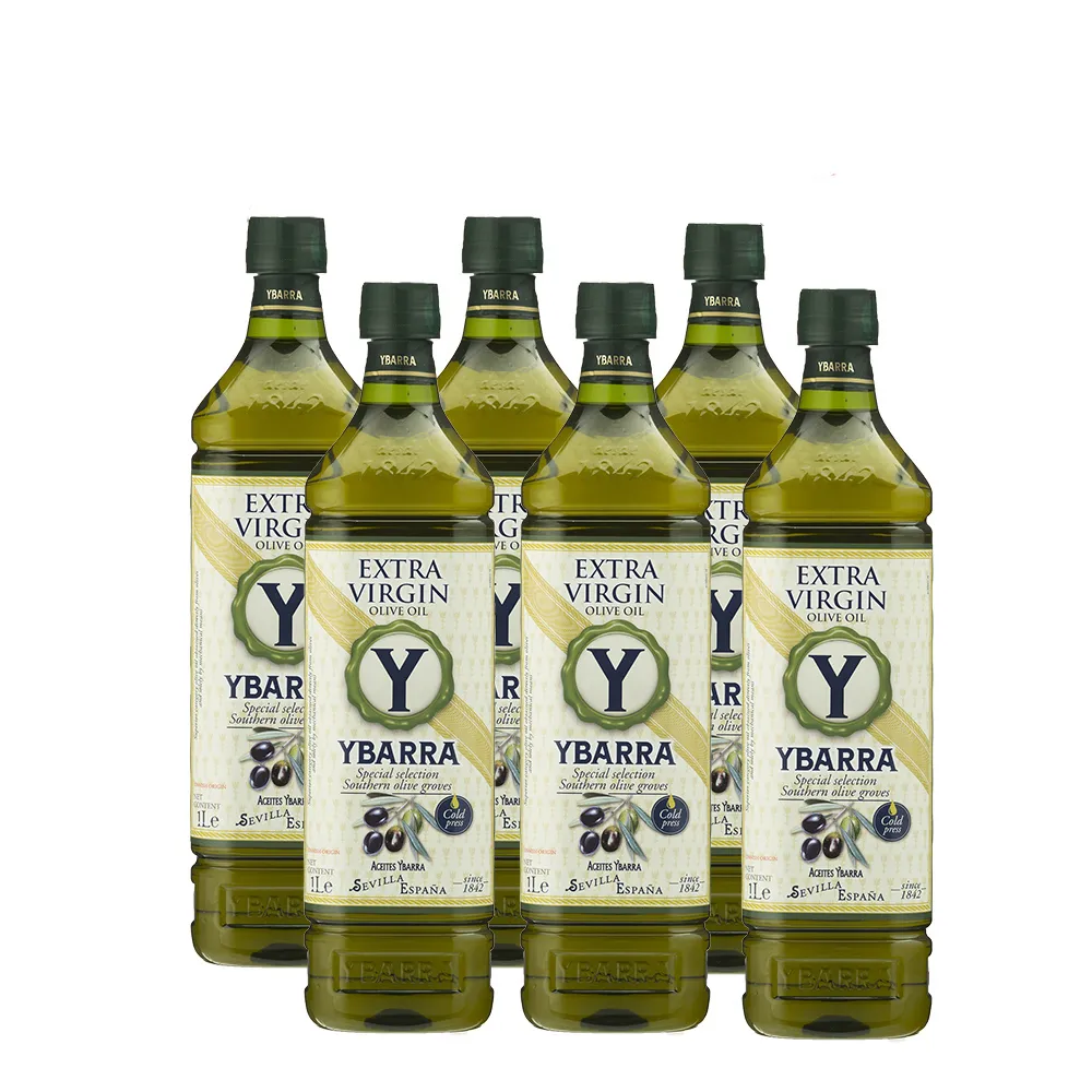 【YBARRA】益百萊 100%特級冷壓初榨橄欖油(1000mlx6瓶/西班牙原裝進口/PET食品級裝/雙10限定)
