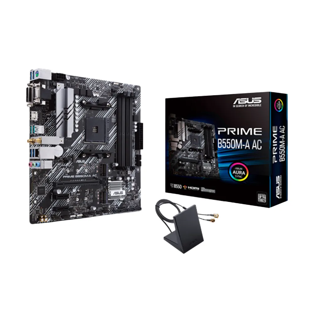 【ASUS 華碩】PRIME B550M-A AC 主機板
