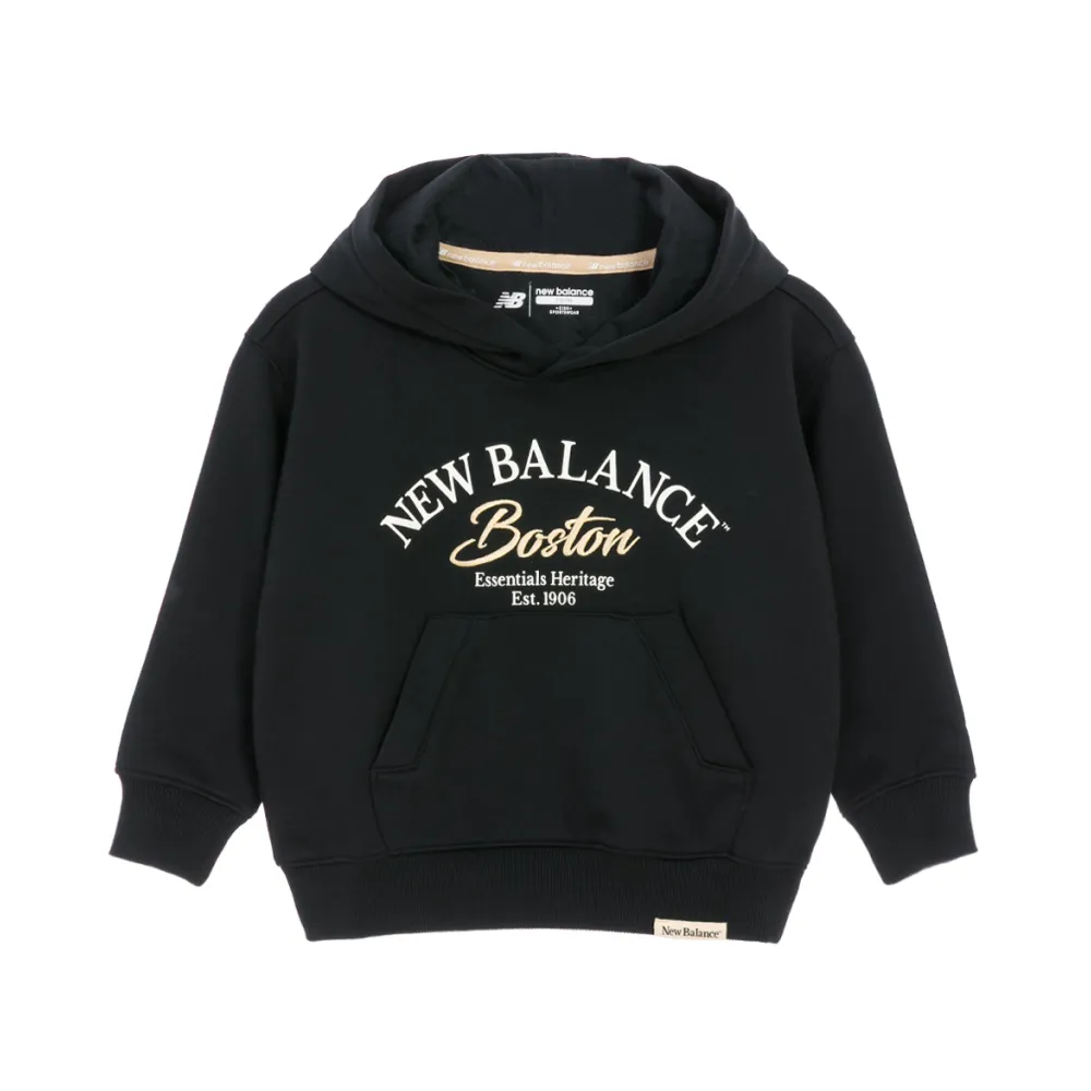 【NEW BALANCE】NB 童裝帽T_7CF3E02WBK_男童/女童_黑色