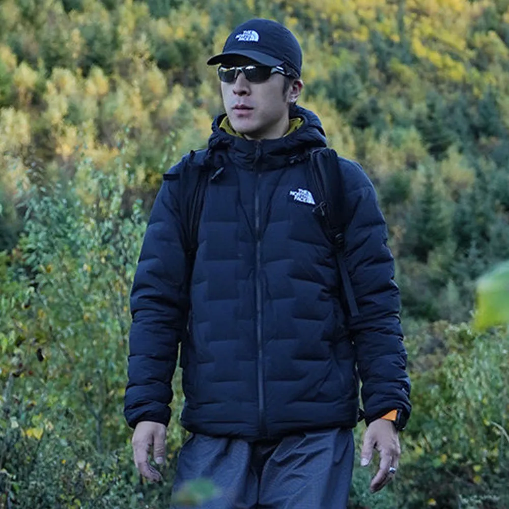 【The North Face】北面男款黑色DWR防潑水羽絨外套｜8DWVJK3