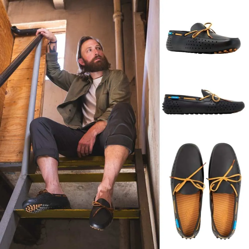 【People Footwear】加拿大休閒鞋 防水鞋 涼鞋 平底鞋 拖鞋(SENNA 辛那 極黑/ 橡膠色)
