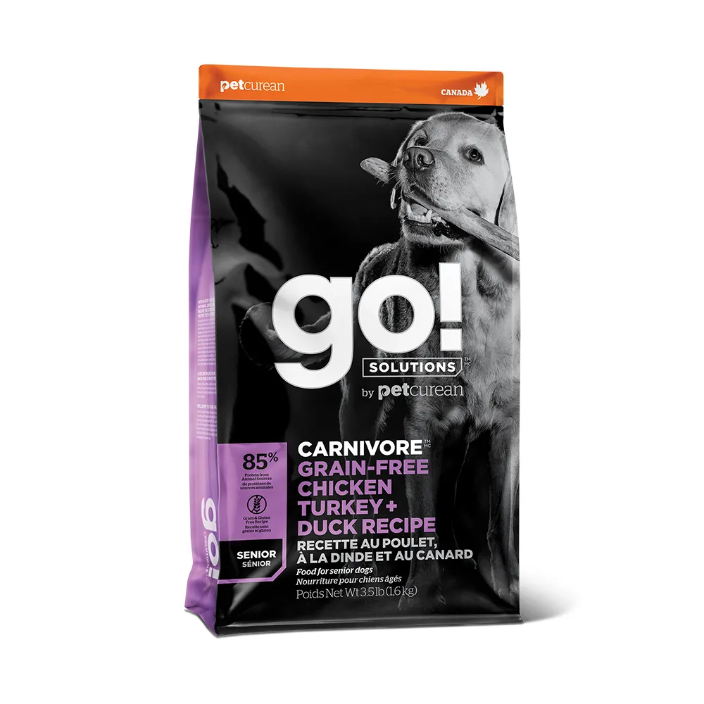 【Go!】雞肉鮭魚 22磅 老犬高肉量系列 低卡無穀天然糧(狗糧 體重控制 狗飼料 寵物食品)
