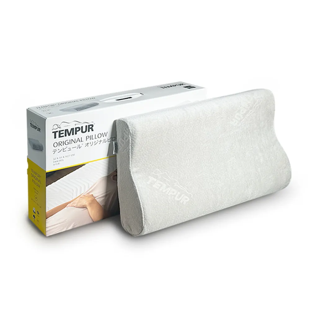 【TEMPUR 丹普】ORIGINAL PILLOW 灰色 日本國內版枕頭(原創枕 頸枕)