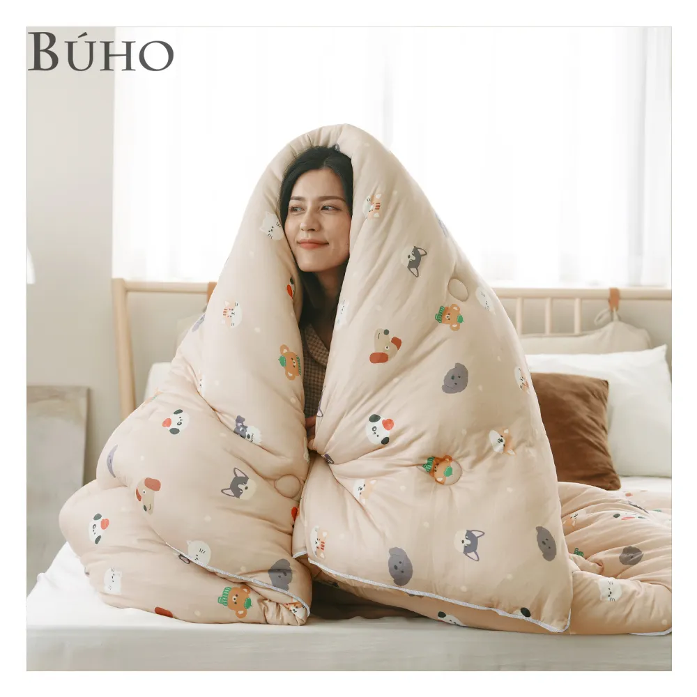 【BUHO 布歐】韓系絲滑綿綿奶泡被2.5kg-雙人6x7尺/棉被/四季被(多款任選)