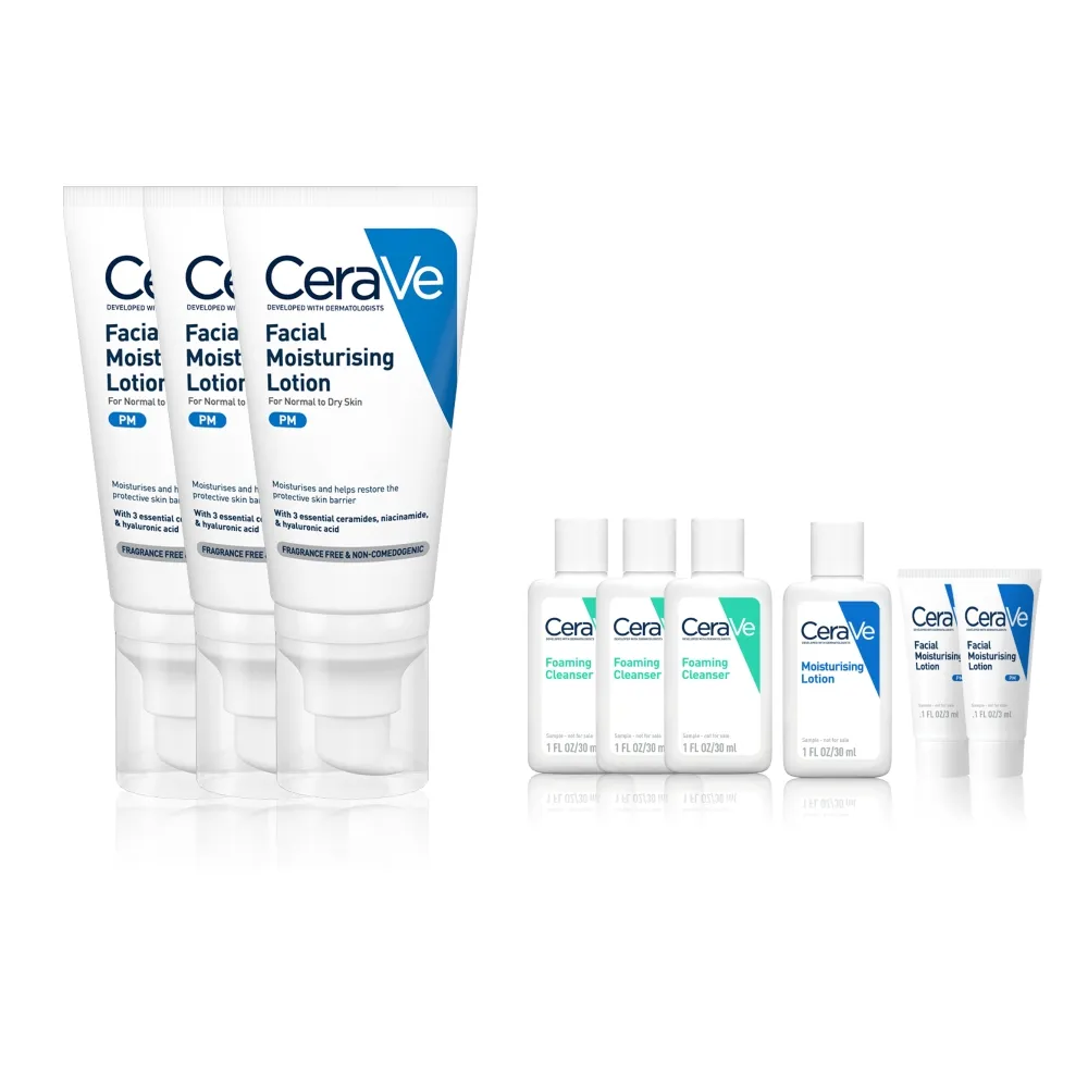 【CeraVe適樂膚】臉部囤貨組★全效超級修護乳 52ml 超值限定組_A