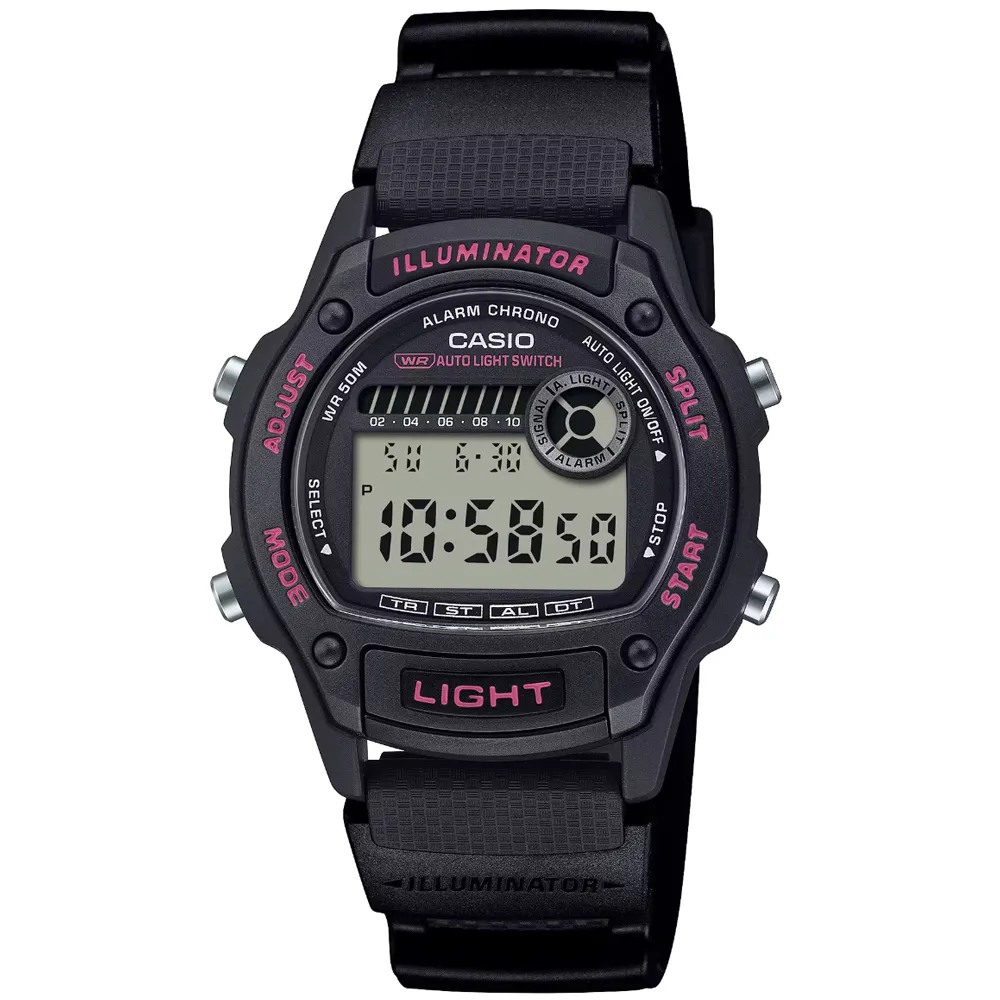 【CASIO 卡西歐】卡西歐野戰電子錶-黑(W-220H-1A2)