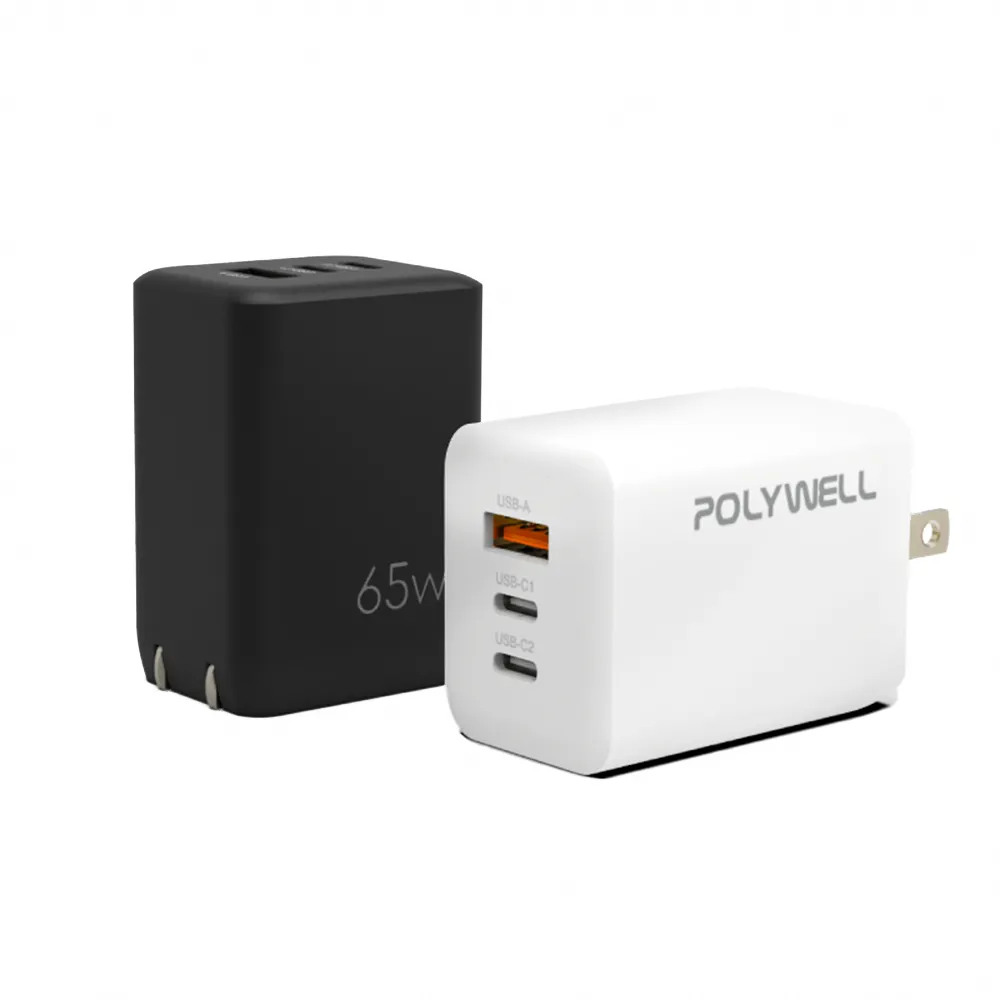 【SYU】一年保固 65W 三孔GaN氮化鎵快充頭(1A2C 65W快充 筆電快充 快充頭)