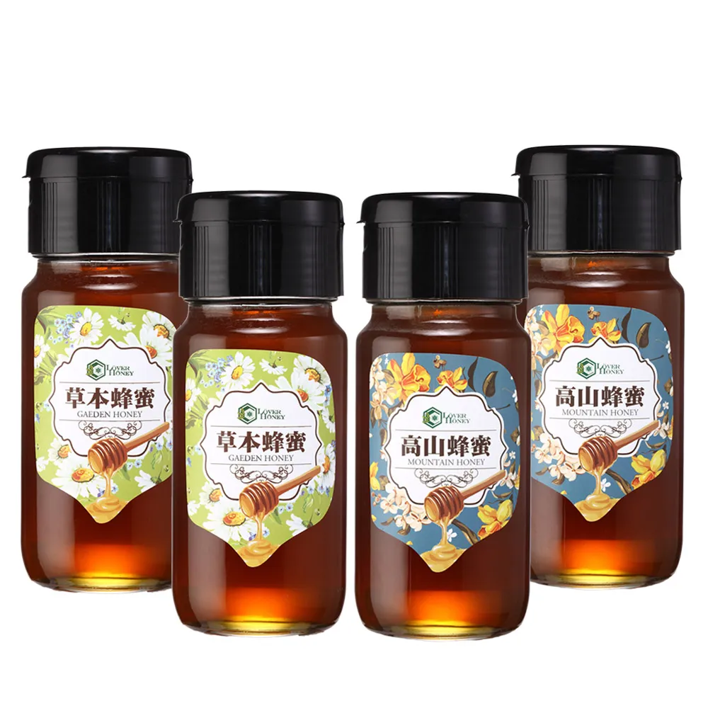 【情人蜂蜜】中海拔原生態蜂蜜700gX4入組(高山700gX2入+草本700gX2入)
