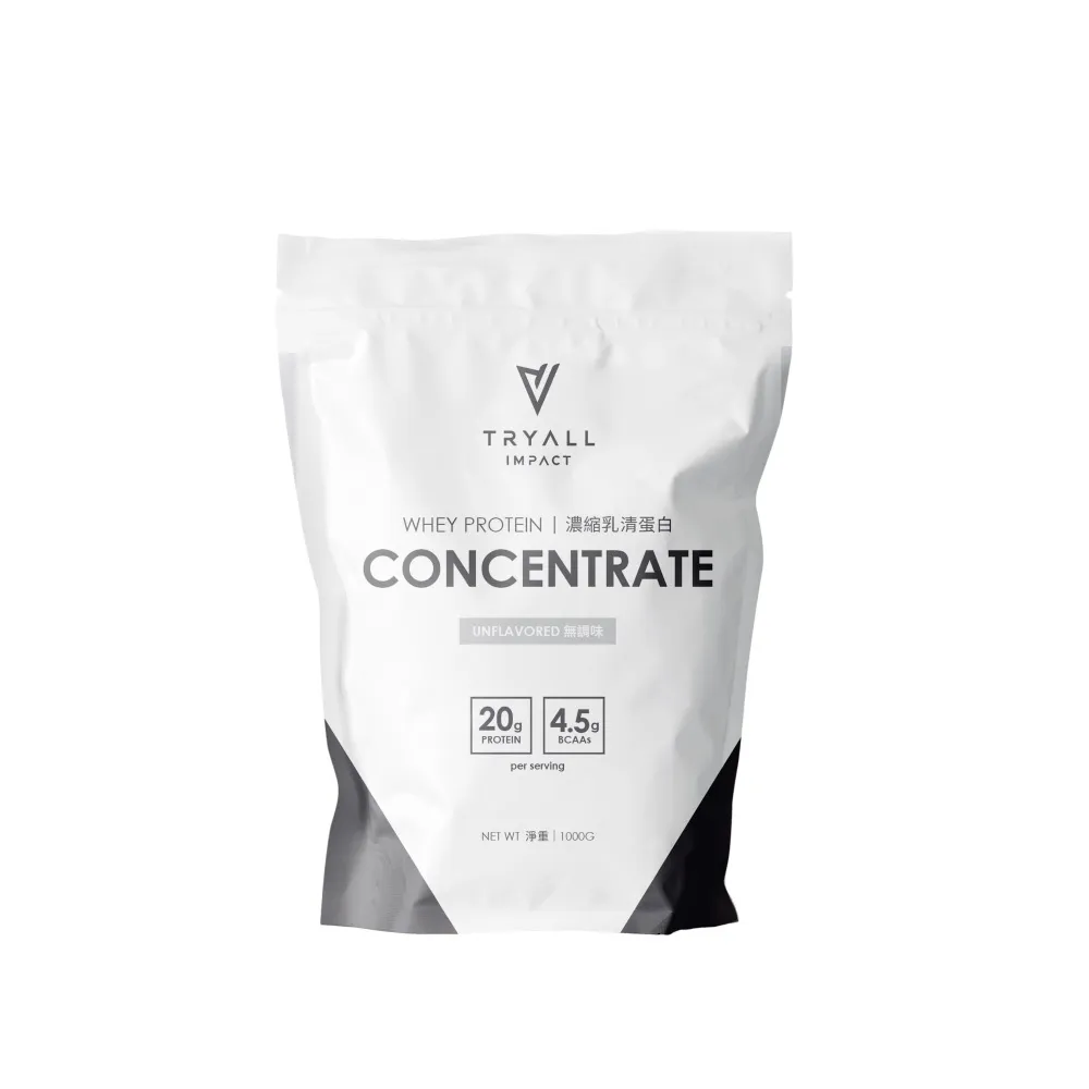 【TRYALL】Impact 濃縮乳清蛋白-無調味 (1kg/袋)