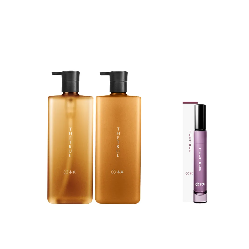 【THE TRUE 本真】琥珀洗髮精800ml+頭皮平衡乳800ml (官方直營 敏弱 舒緩 修護 溫和 鎮靜護理 敏感性頭皮)