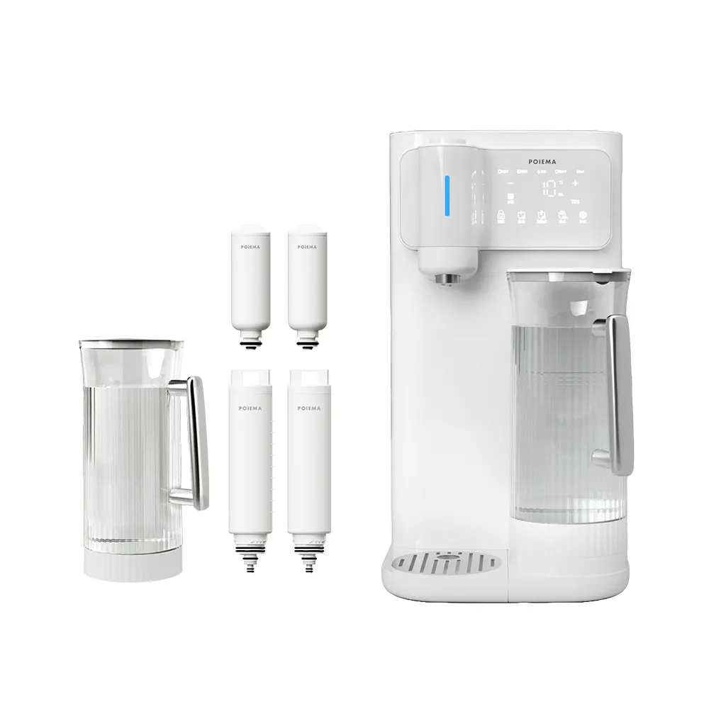 【POIEMA】DrinkUP Pro冰溫瞬熱 RO淨水器(濾芯二年份/開飲機/D01V)
