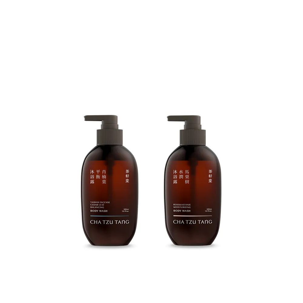 【茶籽堂】明星香氣植萃沐浴露300mL(肖楠葉平衡/馬栗樹水潤/控油保濕)