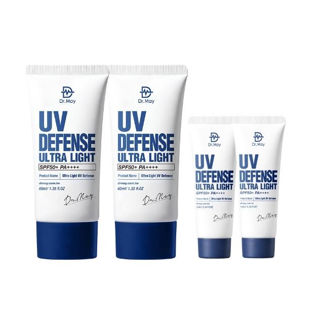 【Dr. May 美博士】專業隔離清爽防曬乳SPF50+ PA++++40ml 二入組(抗UV高係數)