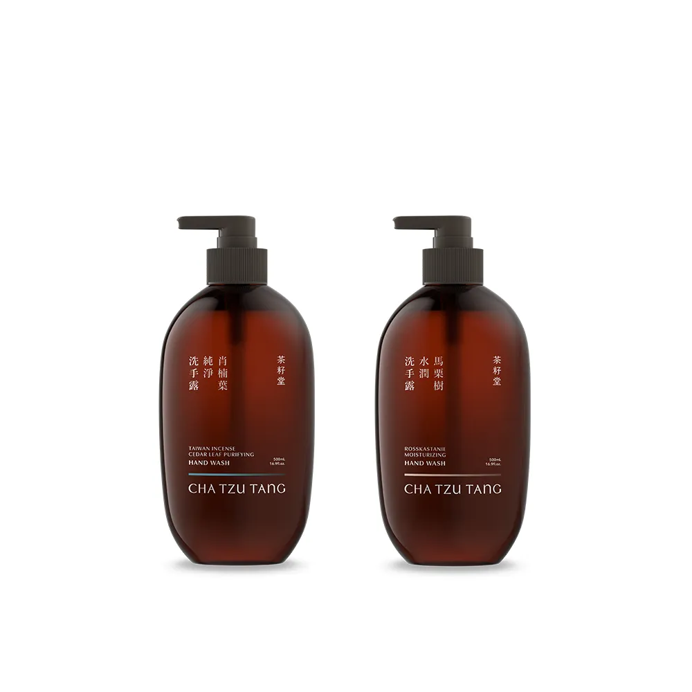 【茶籽堂】溫和保濕洗手露500mL｜紓壓植萃香氣(肖楠葉純淨/馬栗樹水潤/乾性肌/中性肌)