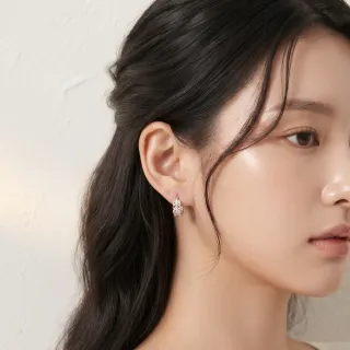 【海洋盒子】唯美羽毛圈圈針式S999純銀耳環
