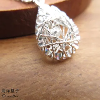【海洋盒子】幻彩編織水滴S999純銀.單墜價格.附贈禮盒