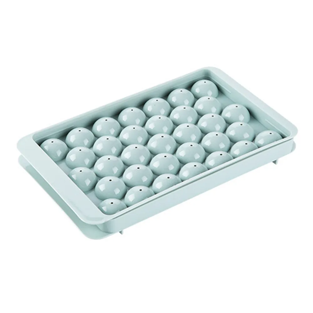 【餐廚用品】圓球造型製冰盒-2入組(冰塊盒 冰球 冰磚 冰模具 酒吧 威士忌 儲冰盒 冰格 副食品盒 巧克力)