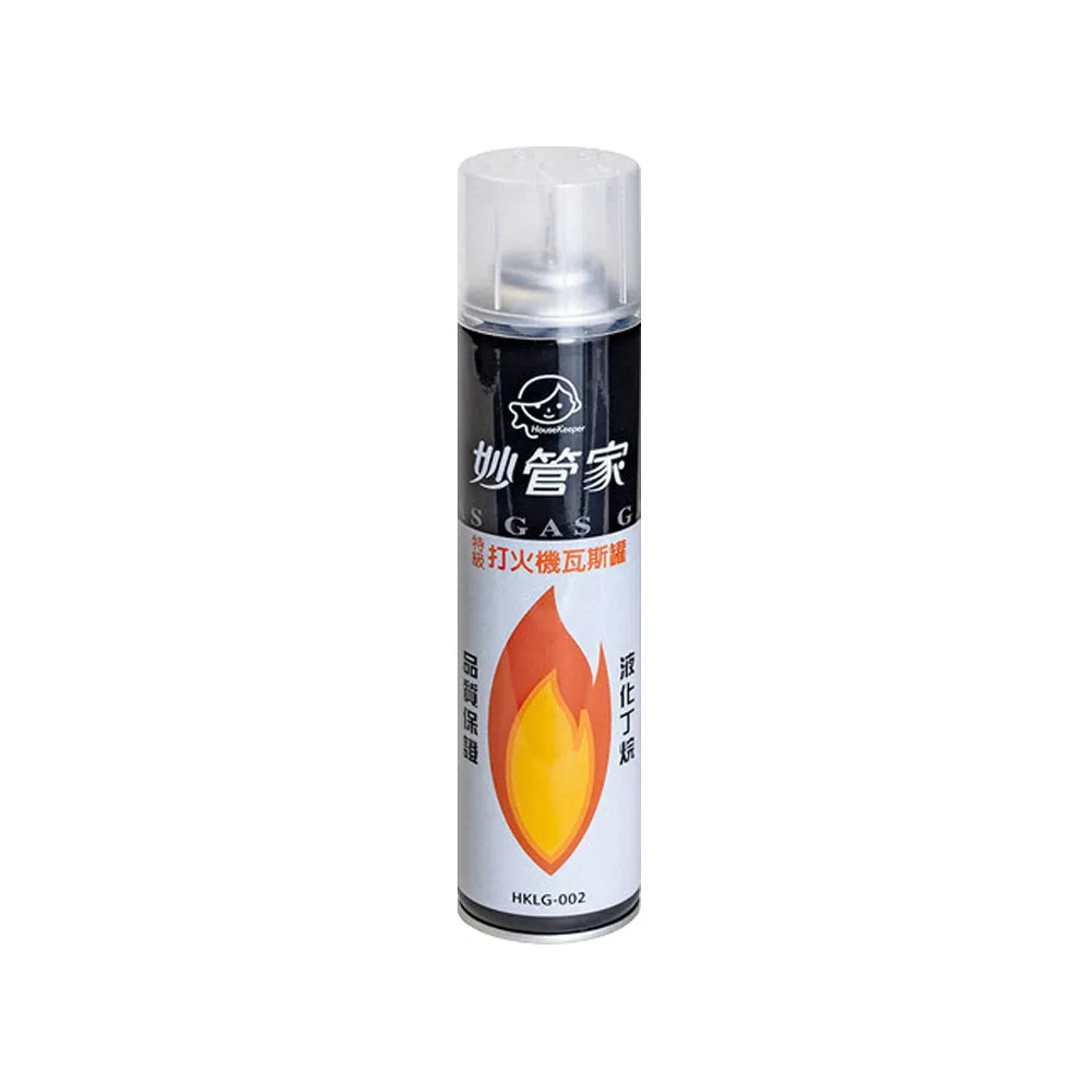 【妙管家】瓦斯罐 特級打火機罐 300cc 300cc HKLG-002 點火器專用瓦斯罐 逐露天下