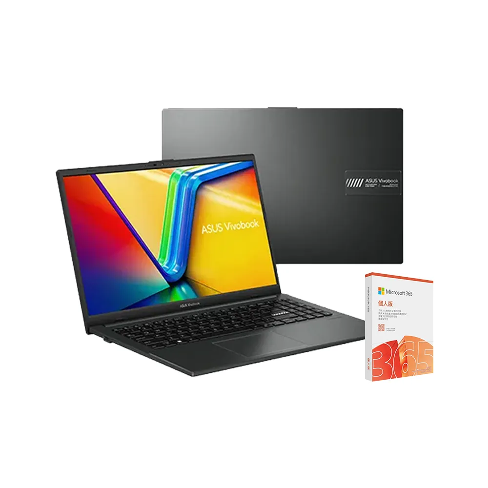 【ASUS 華碩】微軟M365組★15.6吋N150輕薄筆電(Vivobook Go 15/E1504TA/N150/8G/128G UFS 2.1/W11)