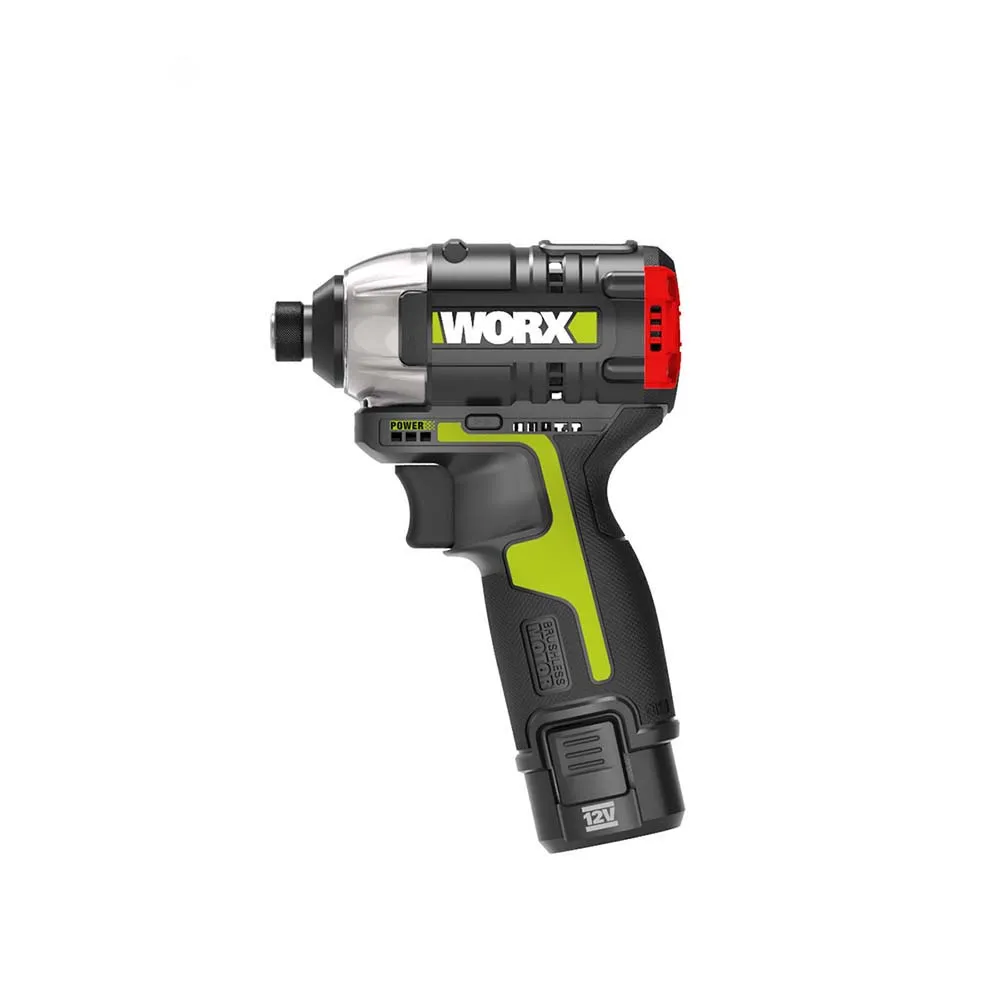 【WORX 威克士】12V 起子機 電動起子 衝擊起子 鋰電起子機 無刷鋰電衝擊起子 衝擊鑽 電鑽 雙電池 WU132